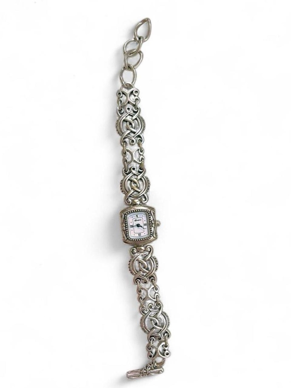 Brighton Silver-Tone Celtic Link Bracelet Watch Rosarita model